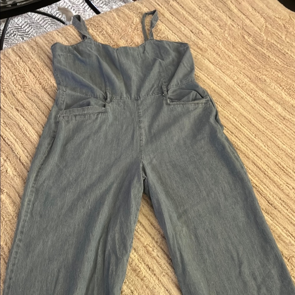 Stylish Denim Light Blue Women's Jumpsuit